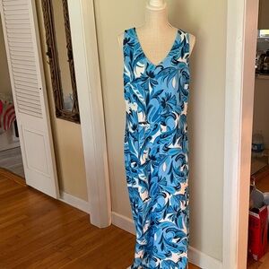 Blue and White maxi dress